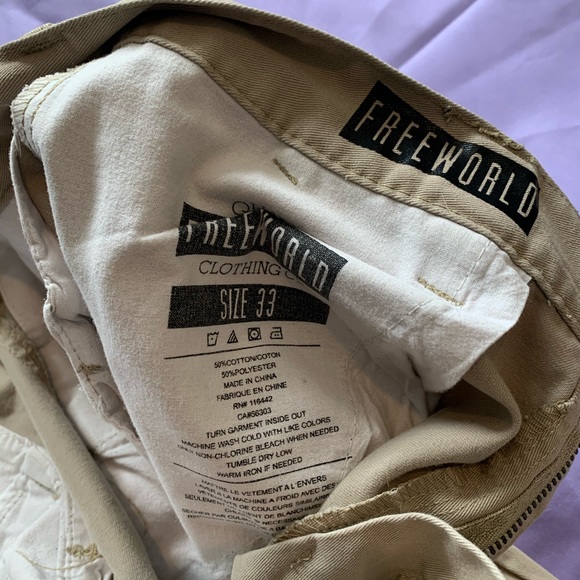 Free world light tan khaki/ Drifter/ straight fit - Picture 5 of 5